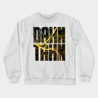 Dahn Tahn Pittsburgh City Map Crewneck Sweatshirt